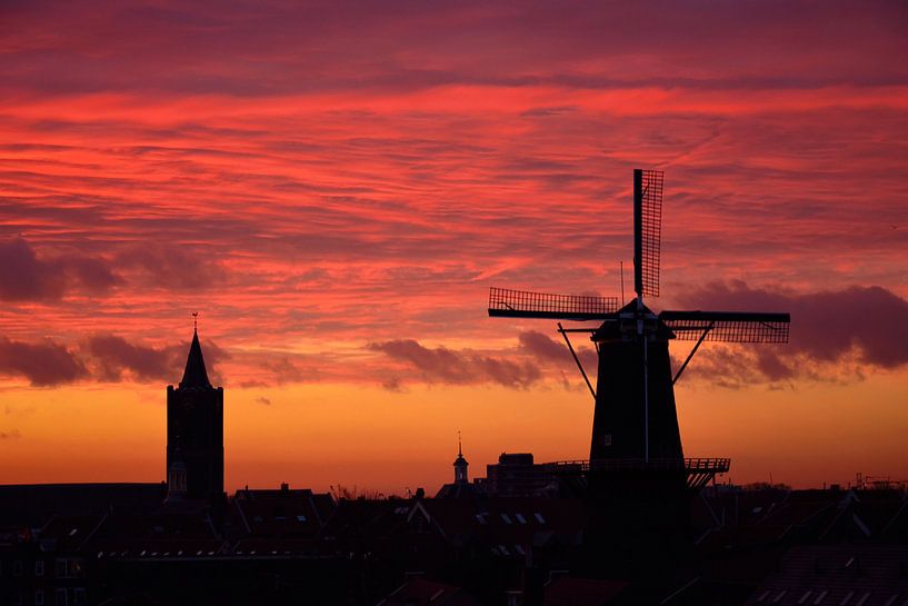Zonsondergang Schiedam van Kok and Kok