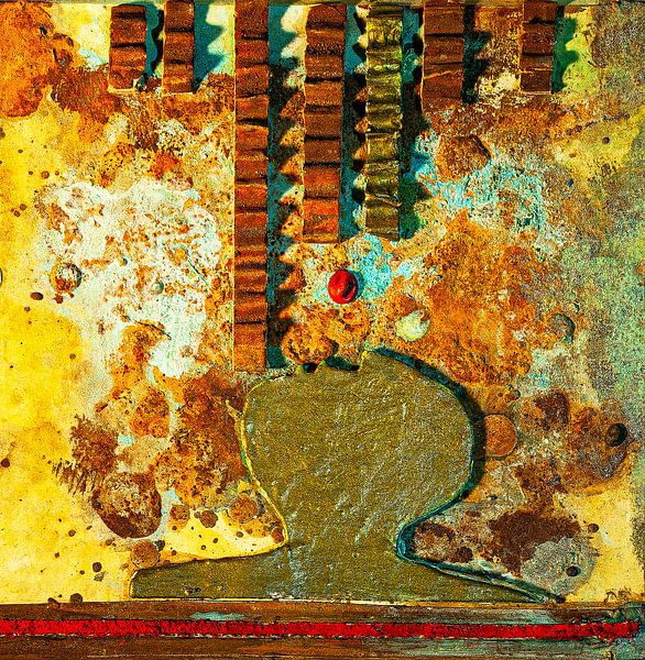 Rostkopf in gold von Klaus Heidecker