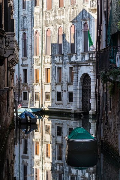 Reflection in canal Venice by Sander Groenendijk