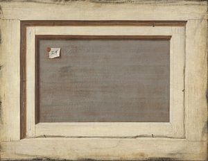 Trompe l'oeil. De achterkant van een ingelijste schildering, Cornelis Norbertus Gysbrechts