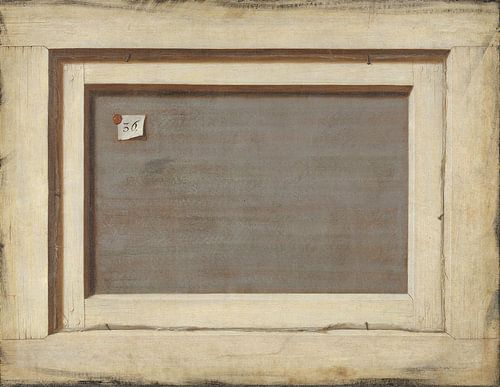 Trompe l'oeil. De achterkant van een ingelijste schildering, Cornelis Norbertus Gysbrechts