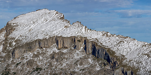 The early snow in the Kleinwalsertal