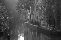 Opkomende zon  Oudegracht Utrecht