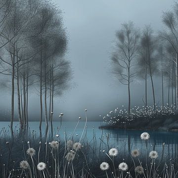 Spring resurrection in the fog by Karina Brouwer