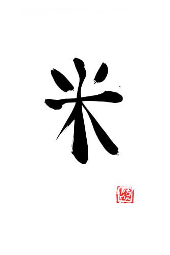 rijst kanji wit