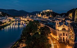 Salzburg in the evening, Austria by Achim Thomae Photography