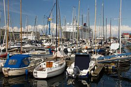 Yachts in the Westhafen by Holger Felix