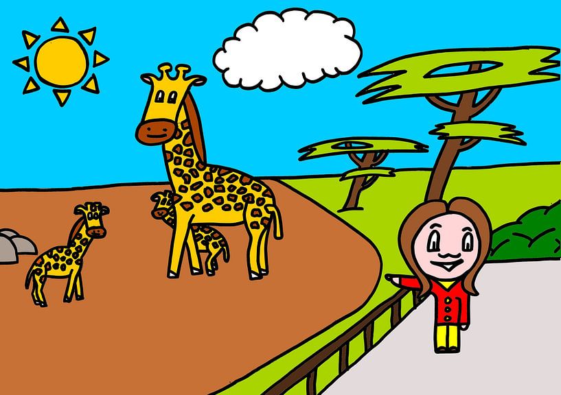 SUZ - naar de dierentuin (Giraffe) van AG Van den bor