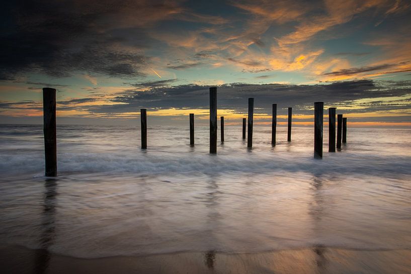 clouds above palm village by peterheinspictures