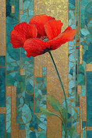 Gilded Nature I - Poppy van Whale & Sons
