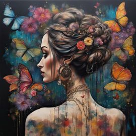 Painting Butterflies 16.25 by Eye catching paintings