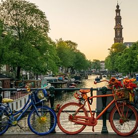 Sonnenuntergang Amsterdam Prinsengracht von Dana Oei fotografie