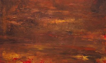 De zondvloed van Mars, abstract van Sander Veen