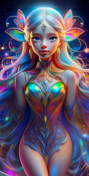 Girl of coloured light... by Ans Bastiaanssen