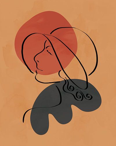 Vrouw met hoed bij zonsondergang