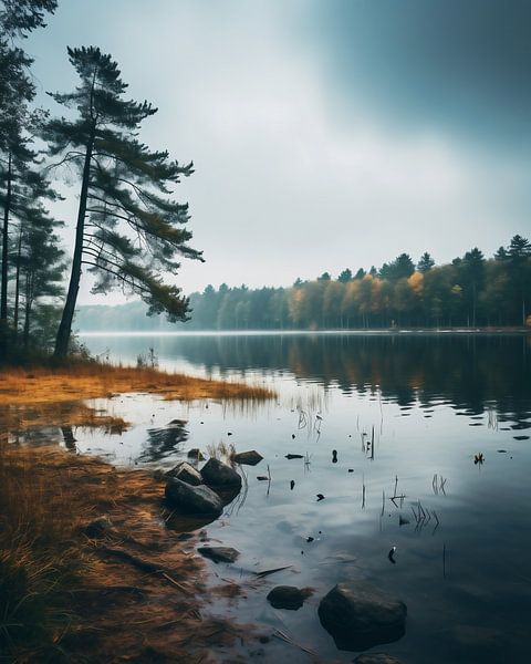 Herfst in de Uckermark van fernlichtsicht