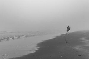 Coureur sur la plage