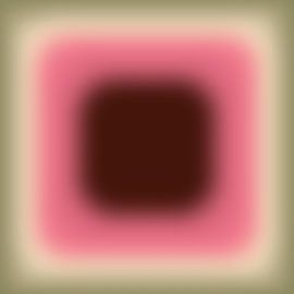 Neonkunst im Retro-Stil der 70er Jahre. Abstrakter Farbverlauf in Ziegelrot, Rosa, Creme und Olivgrün von Dina Dankers