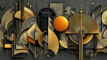 Decoratieve Freize in Goud van Amanda Moore