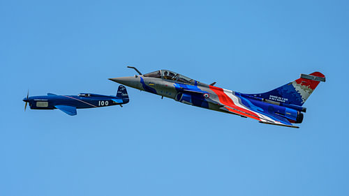 Caudron C-460 Rafale en Rafale Solo Display Team.