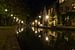 Étoiles de la ville et reflets - Oudegracht, Utrecht, Pays-Bas sur Thijs van den Broek