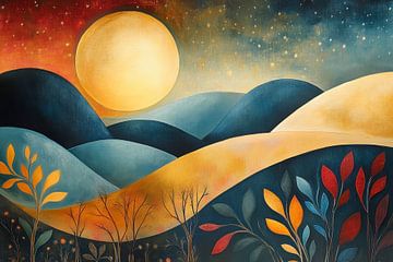 Zonsondergang ergens