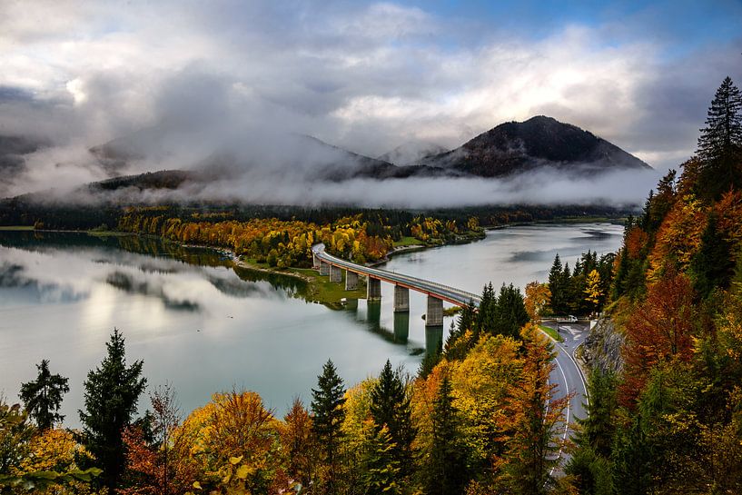 Lake Sylvenstein in Bavaria by Michael Blankennagel