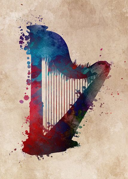 Harp music instrument #harp by JBJart Justyna Jaszke