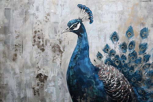 Blauwe pauw