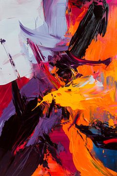 Kleurenexplosie abstract van Poster Art Shop
