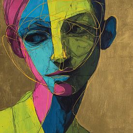 Portrait de femme | Portrait d'expressions vives sur La collection ARTEO