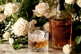 Whisky Blumen von Poster Art Shop