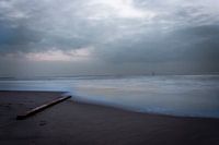 stuk hout in de zee