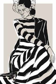 Striped Dress by Treechild