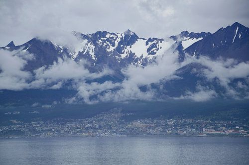 Sneeuw in de bergen rond Ushuaia