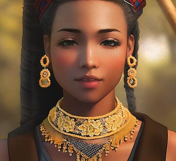 Princesse d'été africaine sur Emiel de Lange