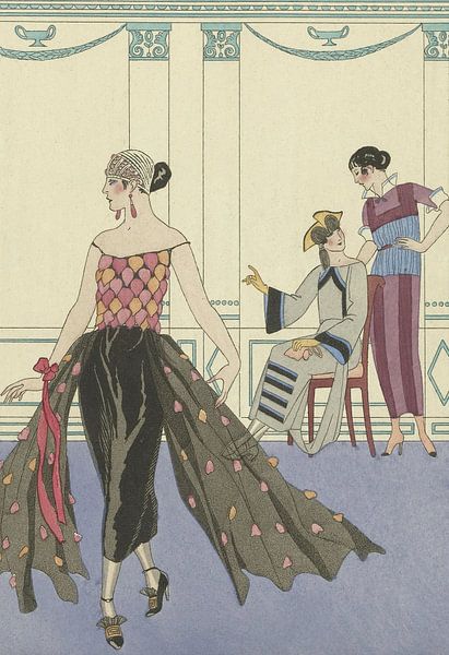 George Barbier - La Toilette Délicieuse (1921) by Peter Balan