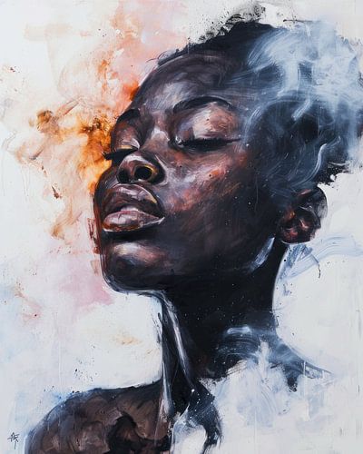 Abstract Portrait of Woman in Ethereal Light