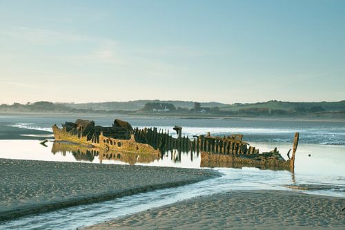 Versunkenes Boot in Frankreich