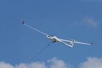 Glider with winch cable