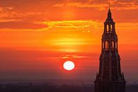 Churchtower during Sunset
