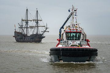 El Galeón Andalucía and Waterland DelfSail 2024 by Jan Georg Meijer