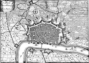 Mittelalterlicher Plan von Antwerpen