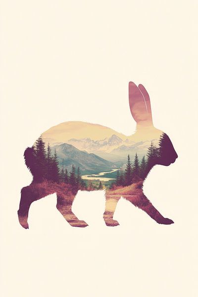 Natur im Kaninchen von Poster Art Shop