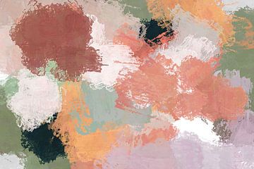 Traum. Abstrakte bunte Malerei in Pastellfarben. von Dina Dankers