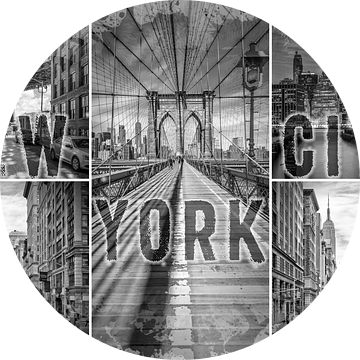NEW YORK CITY Urban Collage No. 3 van Melanie Viola