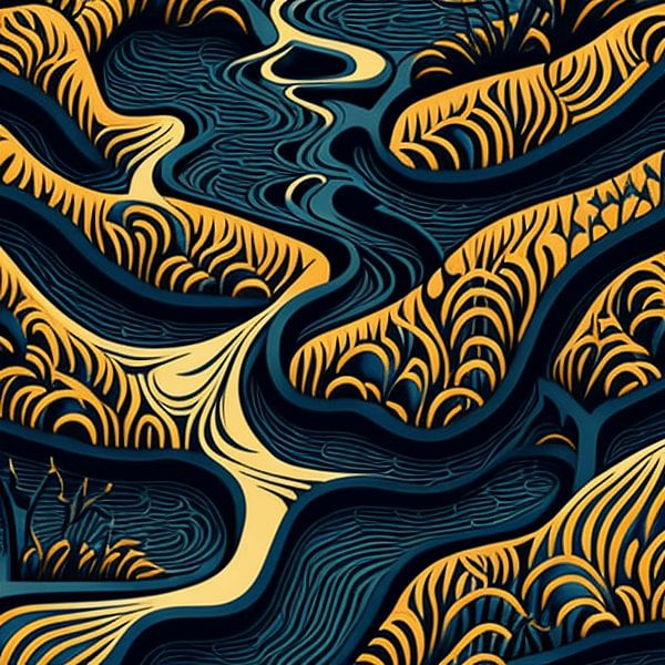 Flusseleganz von Vythryd Arts