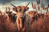 Schotse Hooglander kudde van Ellen Van Loon thumbnail