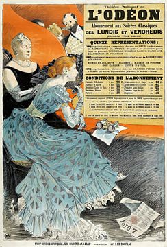 Théâtre National De L'odeon (1890) van Eugène Grasset van Peter Balan