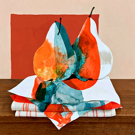 Still life with two pears by Harry Hadders Design